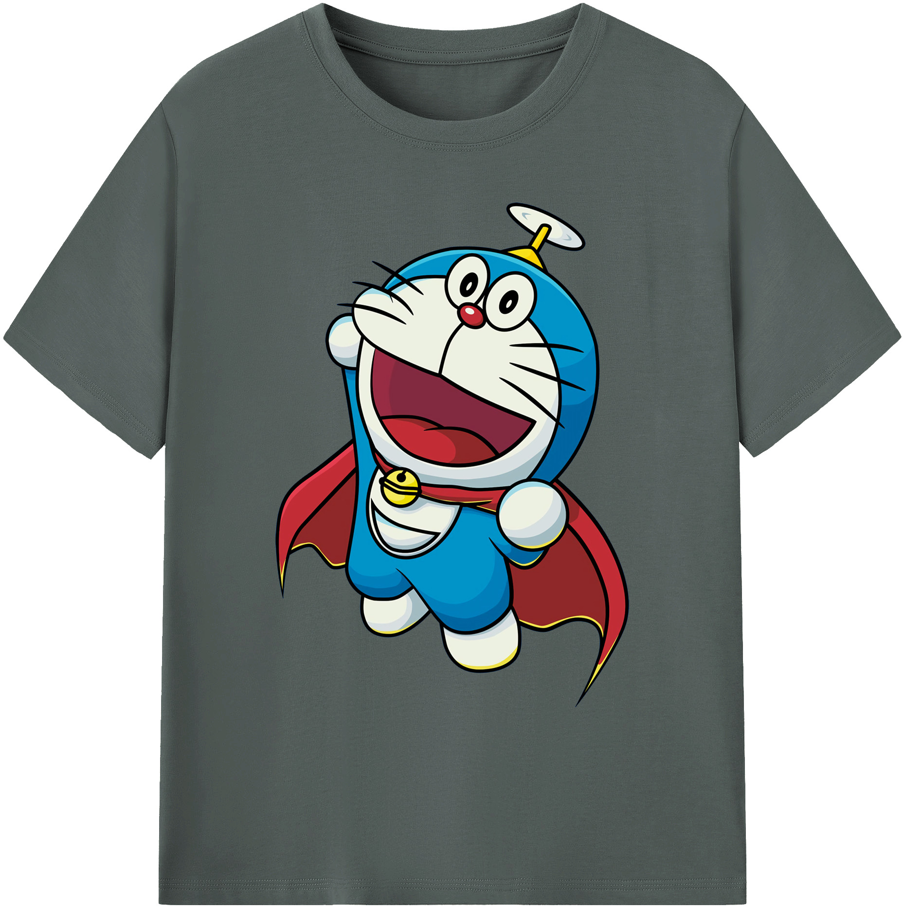 （画像用） ドラえもん Doraemon 綿100％ メンズ半袖Tシャツ｜肌触りやわらか＆通気性